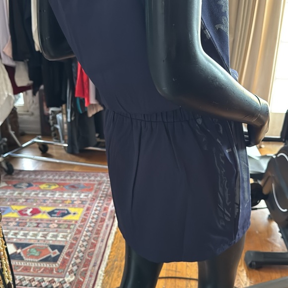 Navy tank dress with French graffiti - Picture 7 of 7